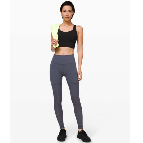 Lululemon Sheer Will High-Rise Tight 28" *Pulse Leggings Pants Long - Stone Blue - Picture 5 of 12